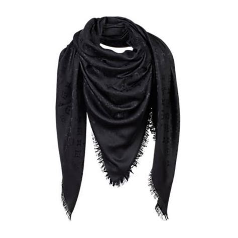 louis vuitton scarf navy|louis vuitton scarf women's black.